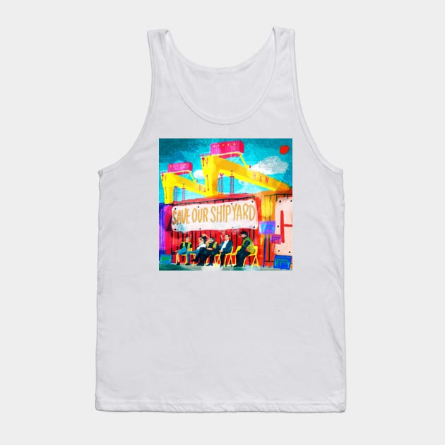 Shipyard Tank Top by MARKDONNELLYILLUSTRATION